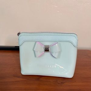 New Ted Baker Aimee Light Green Bow Makeup Bag